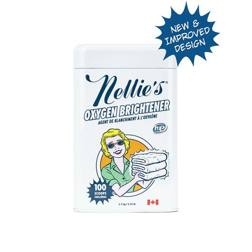 加拿大Nellie's天然氧气增白剂 1.7公斤铁盒复古装 漂白剂天然替代品 美白衣物 去除异味 活氧爆炸盐