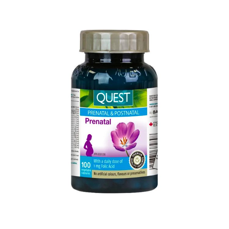 Quest, Prenatal Multivitamins, 100 vegetable capsules