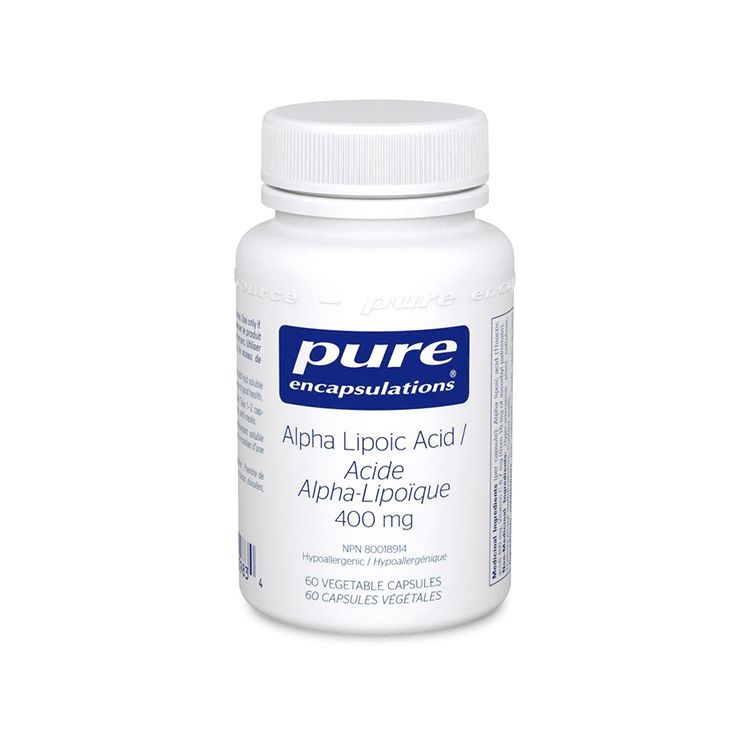 美国Pure Encapsulations硫辛酸 400毫克/60粒 抗糖化抵御自由基 稳定血糖 美白淡斑