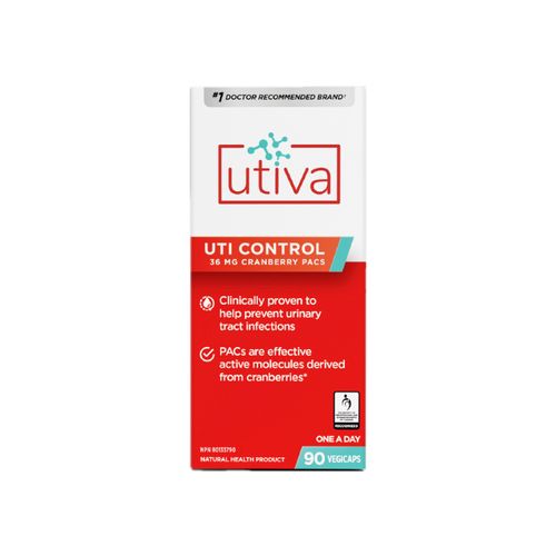 Utiva, Cranberry PACs, Urinary Infection Control Supplement, 90 Capsules