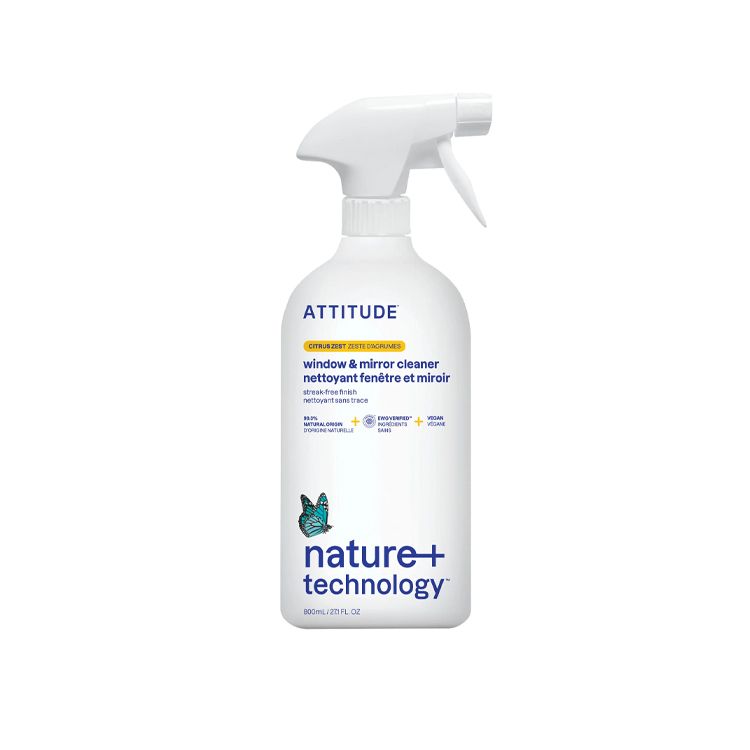 Attitude, Window & Mirror Cleaner, Citrus Zest, 800 ml