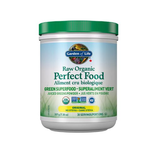 Garden of Life, Raw Organic Perfect Food, Green Superfood, Juiced Greens Powder, Original, 207g