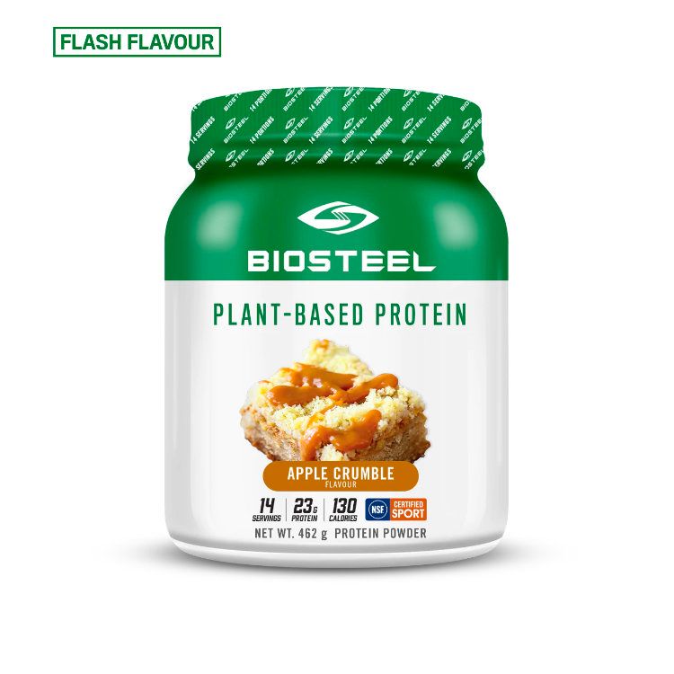加拿大BioSteel百淬纯植物蛋白粉 462克 苹果碎味 NSF认证 混合糙米/豌豆/南瓜蛋白 纯素食可用