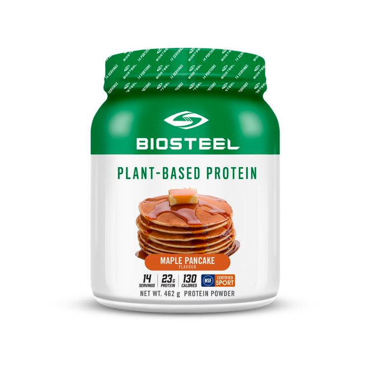 加拿大BioSteel百淬纯植物蛋白粉 462克 枫糖煎饼味 NSF认证 混合糙米/豌豆/南瓜蛋白 纯素食可用
