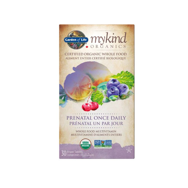 Garden of Life, mykind Organics, Prenatal Once Daily, Whole Food Multivitamin, 30 Vegan Tablets