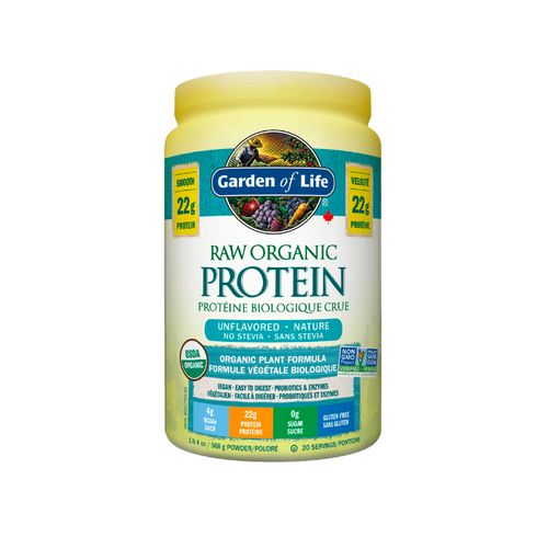 Garden of Life, Raw Organic Protein, Unflavored, 568g