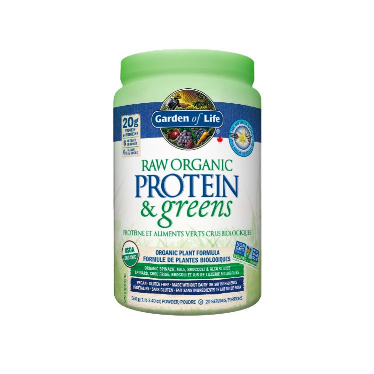 Buy Garden of Life, Raw Organic Protein & Greens, Vanilla, 550g for 47
