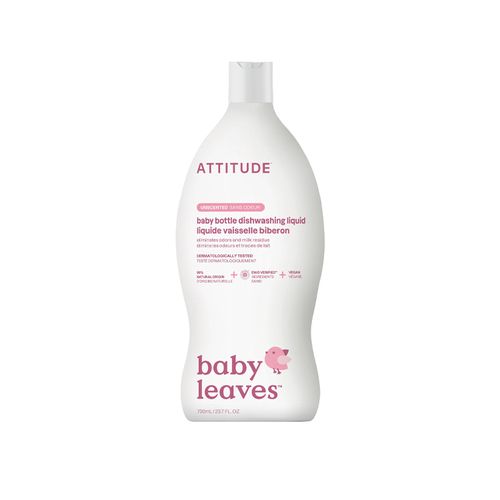 Attitude, Dishwashing Liquid, Baby Bottle, Fragrance-free, 700 ml