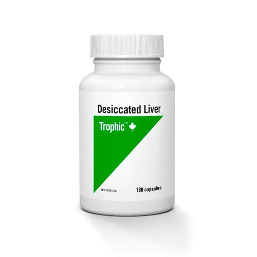 Trophic, Desiccated Liver, 488mg, 180 Capsules