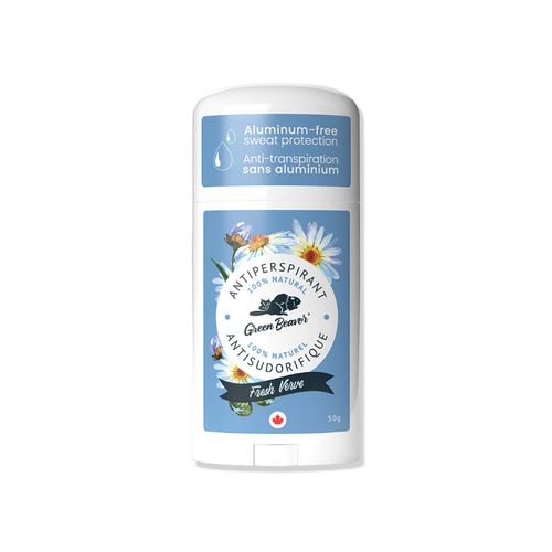 Green Beaver, Natural Aluminum-Free Antiperspirant, Fresh Verve, 50g