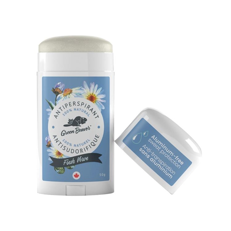 Green Beaver, Natural Aluminum-Free Antiperspirant, Fresh Verve, 50g - Green Beaver | Lifeplus Natural Health