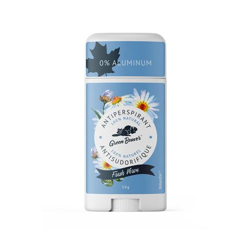 Green Beaver, Natural Aluminum-Free Antiperspirant, Fresh Verve, 50 g