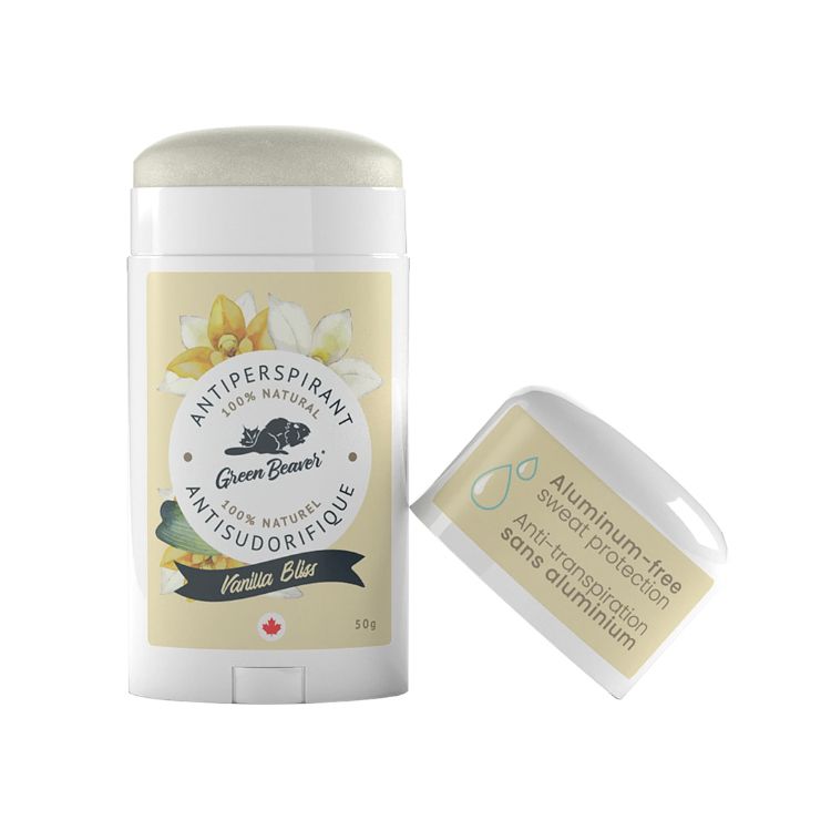 Green Beaver, Natural Aluminum-Free Antiperspirant, Vanilla Bliss, 50g - Green Beaver | Lifeplus Natural Health