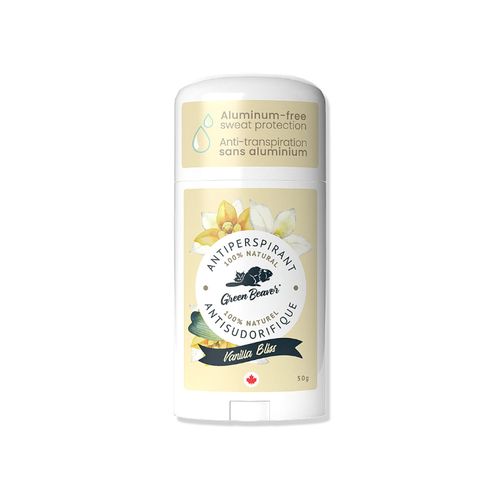 Green Beaver, Natural Aluminum-Free Antiperspirant, Vanilla Bliss, 50g
