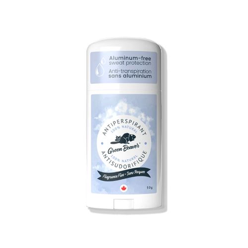 Green Beaver, Natural Aluminum-Free Antiperspirant, Fragrance Free, 50g