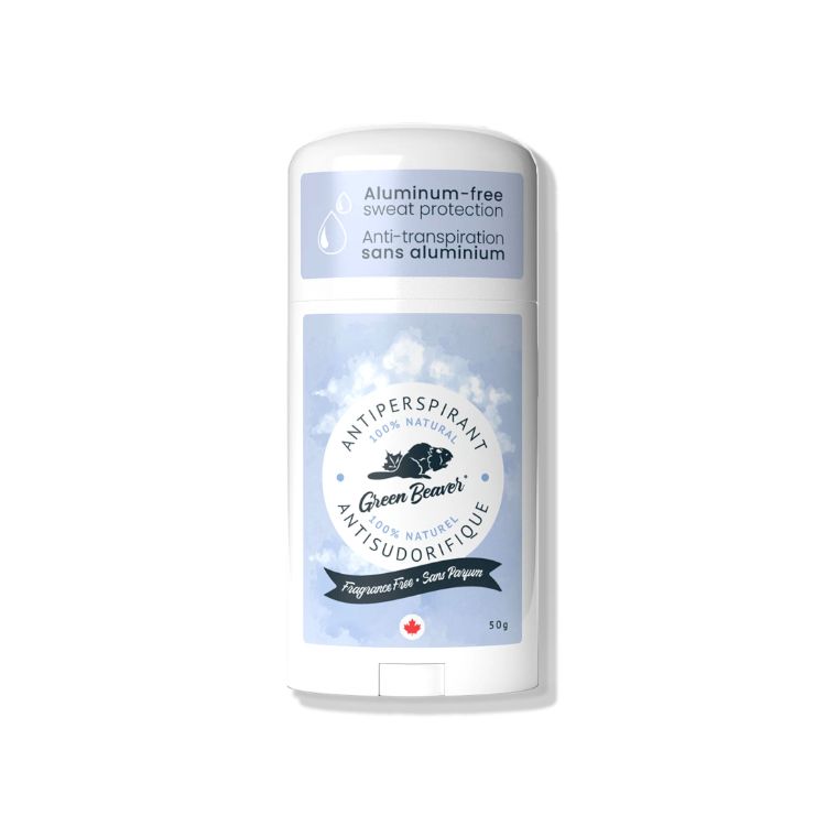 Green Beaver, Natural Aluminum-Free Antiperspirant, Fragrance Free, 50g - Green Beaver | Lifeplus Natural Health