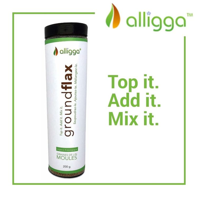 加拿大Alligga有机亚麻籽粉 纯籽研磨无添加 混和饮料酸奶均可 保护心脏 助力减重