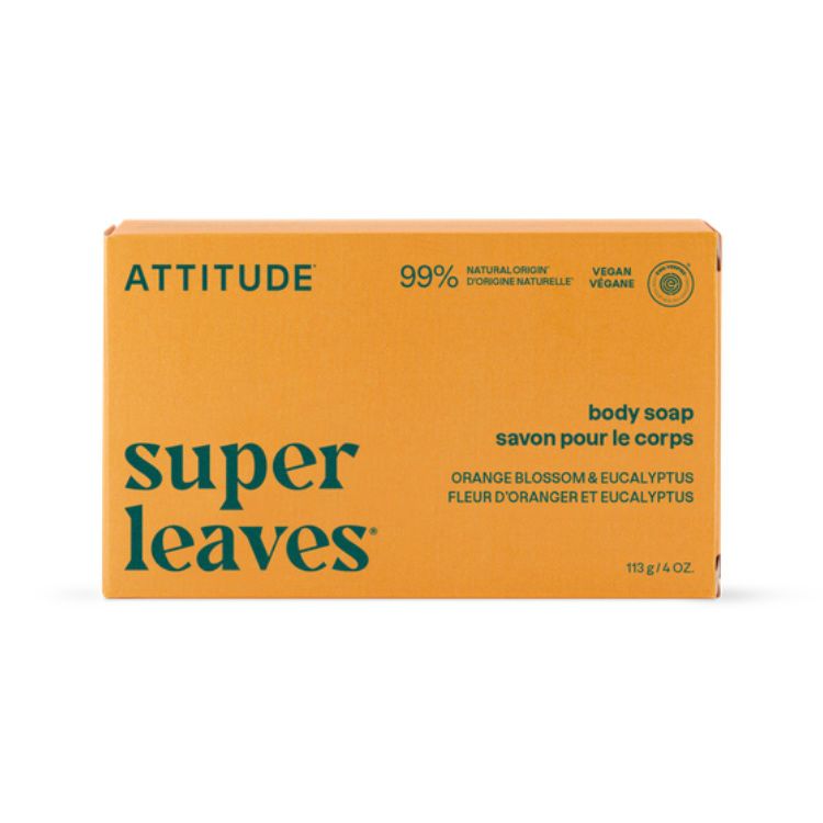 Attitude, Leaves Bar, Body Soap, Orange Cardamom, 113g