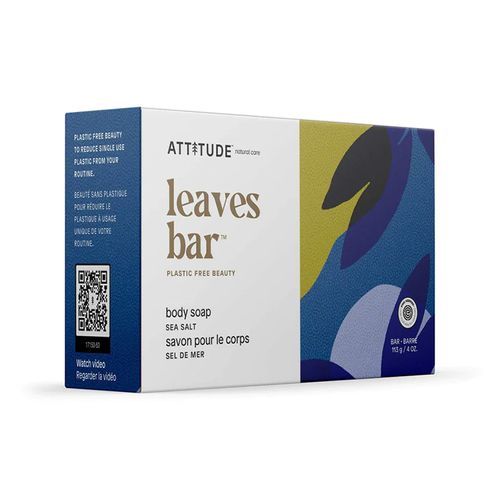 Attitude, Leaves Bar, Body Soap, Sea Salt, 113g