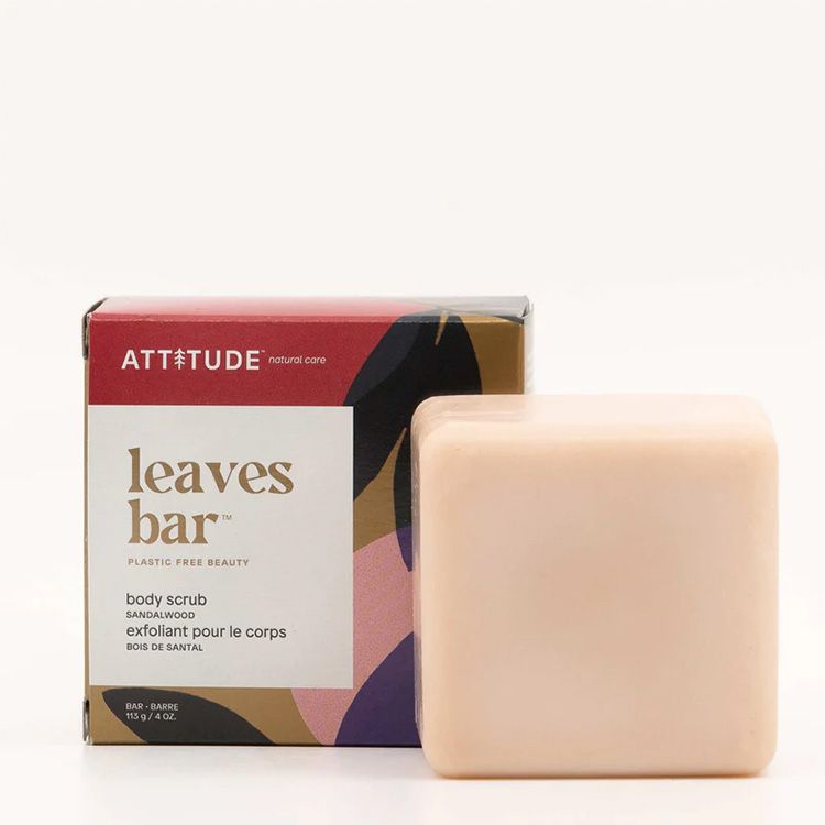 Attitude, Leaves Bar, Body Scrub, Sandalwood, 113g