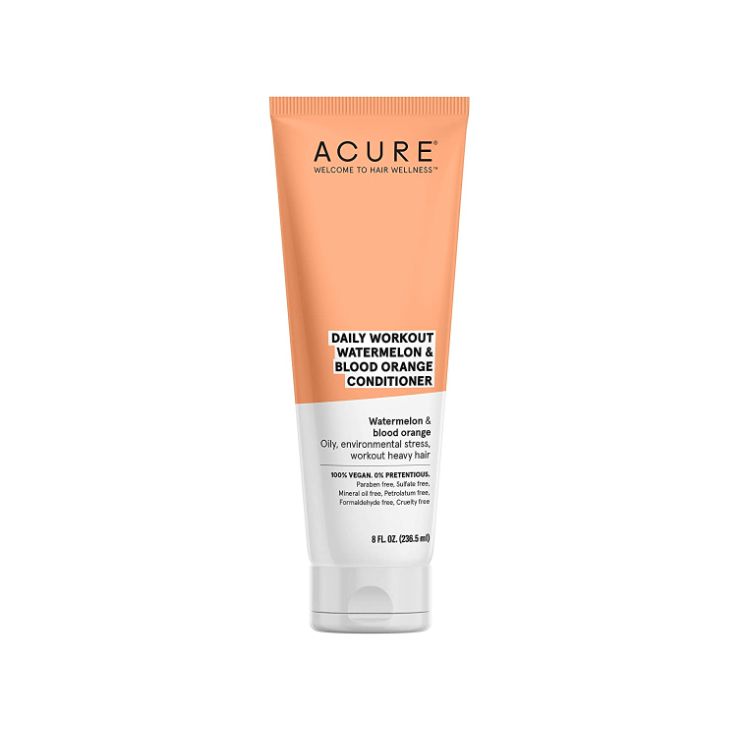 美国Acure运动护发素 236ml 针对油性发质和出汗多的人群 西瓜橙子味道 强效保湿 适合每日使用