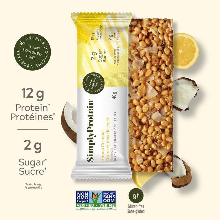 SimplyProtein, Snack bar, Lemon Coconut, 12*40g