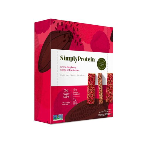 SimplyProtein, Snack bar, Cocoa Raspberry, 12*40g