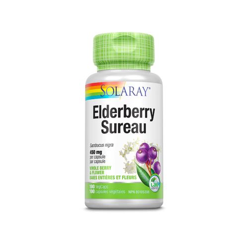 Solaray, Elderberry, 450mg, 100s