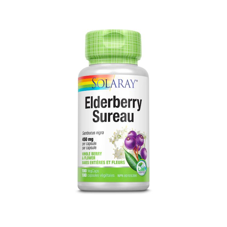 Solaray, Elderberry, 450mg, 100s