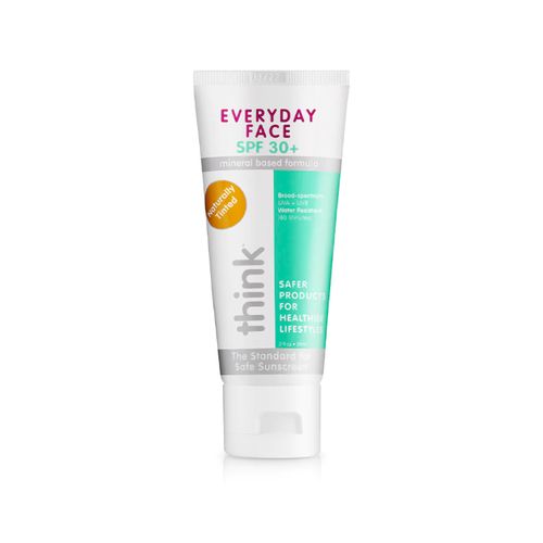 Thinkbaby, Thinksport, Everyday Face Sunscreen, Naturally Tinted, SPF 30+, 59 ml