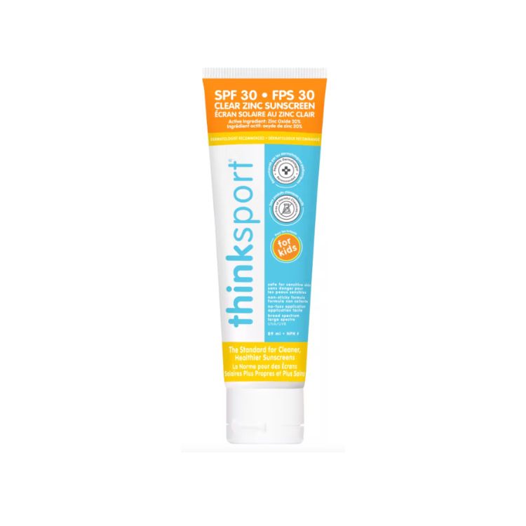 Thinksport, Kids Clear Zinc Sunscreen, SPF 30+, 89ml