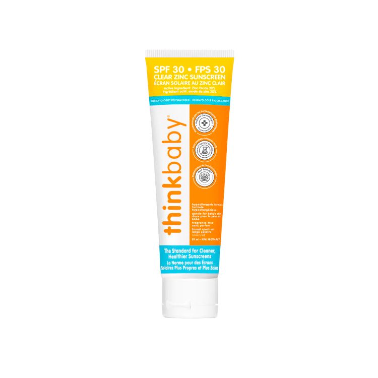 Thinkbaby, Baby Clear Zinc Sunscreen, SPF30+, 89ml