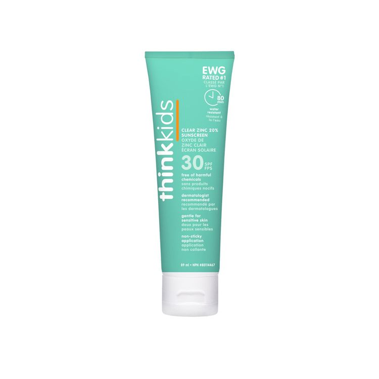 Thinkbaby, Baby Clear Zinc Sunscreen, SPF30+, 89ml