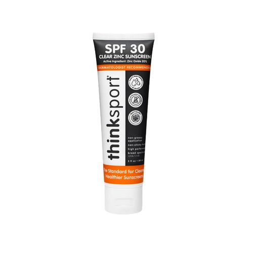 Thinksport, Clear Zinc Sunscreen, SPF 30+, 89ml