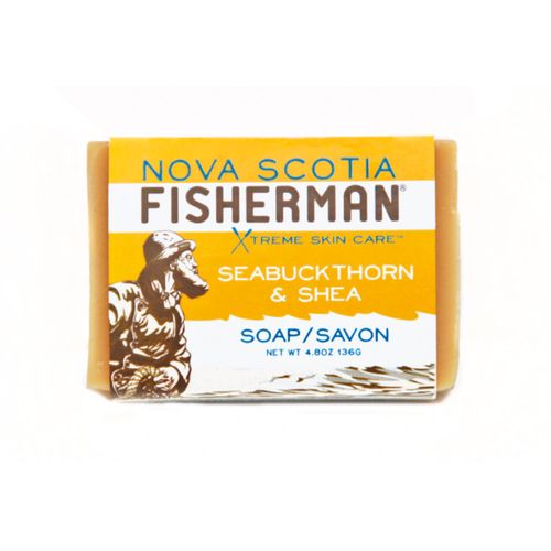 加拿大Nova Scotia Fisherman手工天然香皂 添加沙棘和乳木果 136克 沐浴/洗发两用 强效补水 软化皲裂