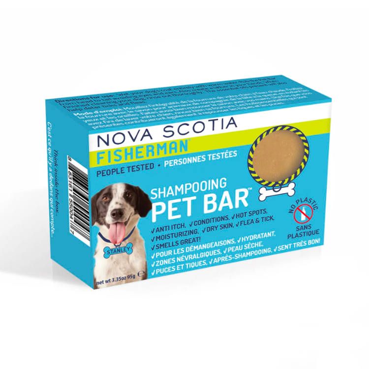 加拿大Nova Scotia Fisherman手工宠物沐浴皂 95克 温和不刺激 减少狗狗皮肤瘙痒 天然驱虫