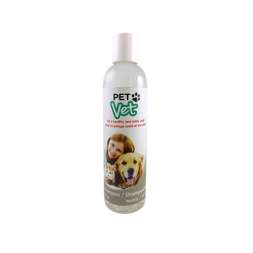加拿大PetVet宠物专用洗发水 250ml 无香型 天然椰油基 低刺激性 保持毛发光泽