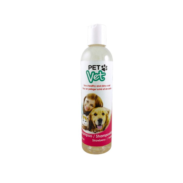 加拿大PetVet宠物专用洗发水 250ml 草莓味道 天然椰油基 低刺激性 保持毛发光泽