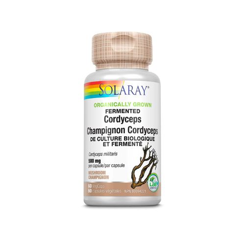 Solaray, Organically Grown Fermented Cordyceps Mushroom, 500mg, 60s