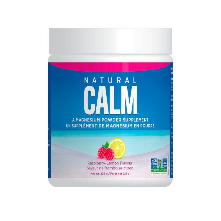 Natural Calm, Magnesium Citrate Powder Raspberry Lemon, 226 g