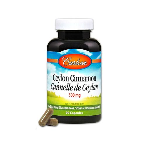 Carlson Laboratories, Ceylon Cinnamon, 500mg, 90 Softgels