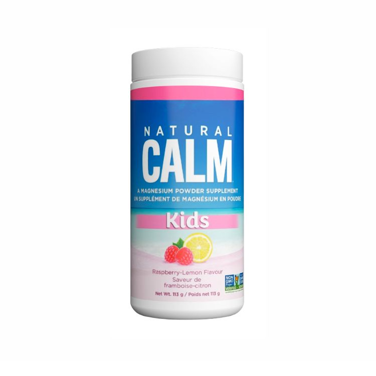 Natural Calm, Kids Magnesium Citrate Powder Raspberry Lemon, 113 g