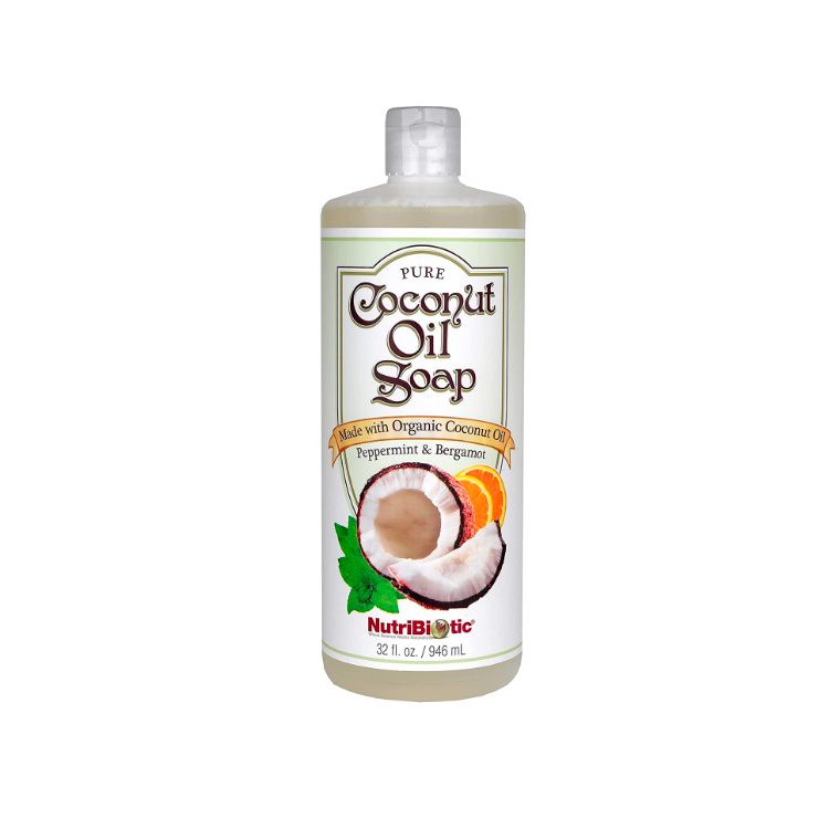 NutriBiotic, Coconut Oil Soap, Peppermint & Bergamot, 946ml