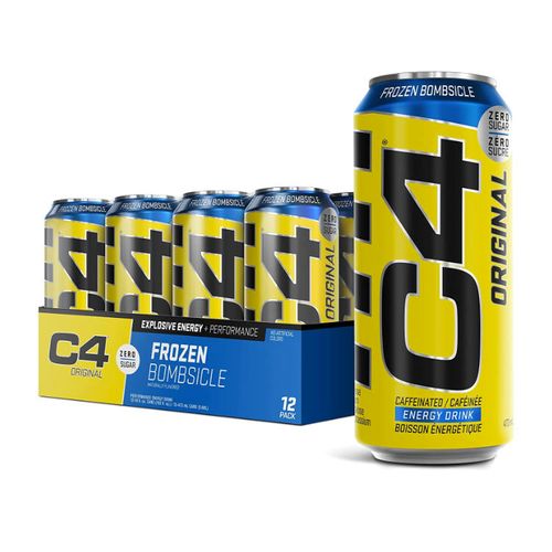 Cellucor, C4 Energy, Carbonated Pre Workout drink, Frozen Bombsicle, 473mlx12