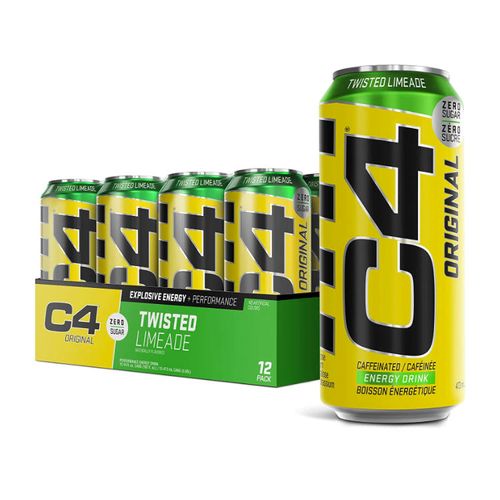 Cellucor, C4 Energy, Carbonated Pre Workout drink, Twisted Limeade, 473mlx12