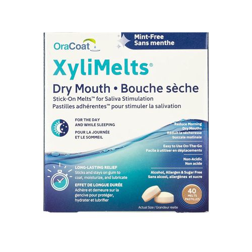 Oral Science, OraCoat XyliMelts for Dry Mouth, Mint Free, 40 Pastilles