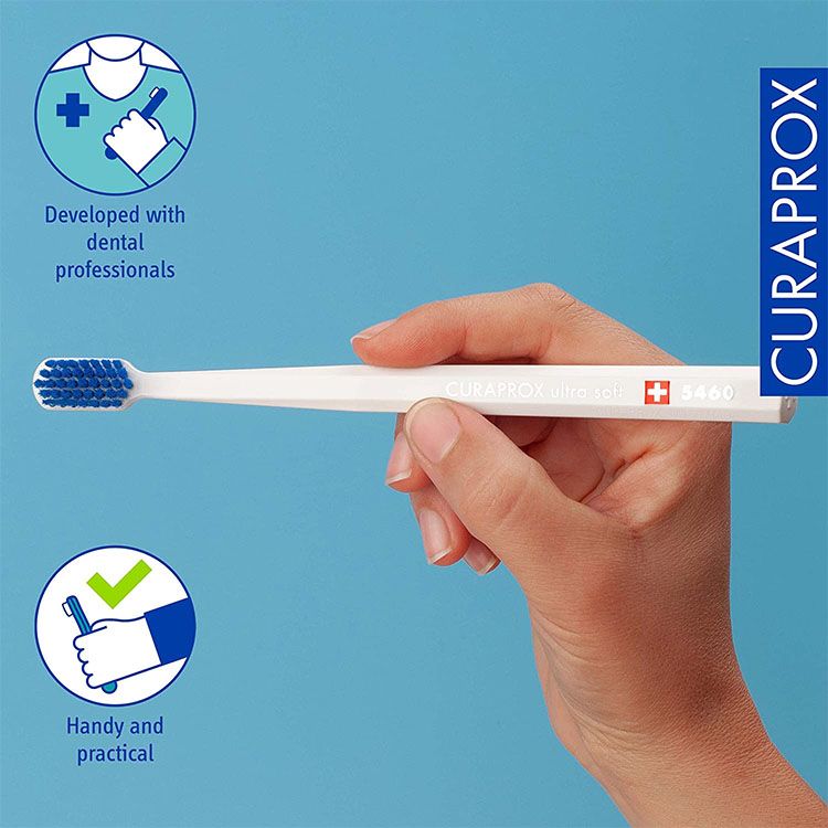 瑞士CURAPROX科瑞宝士CS5460超柔软牙刷 密集清洁 不伤牙釉质 孕期敏感牙龈适用