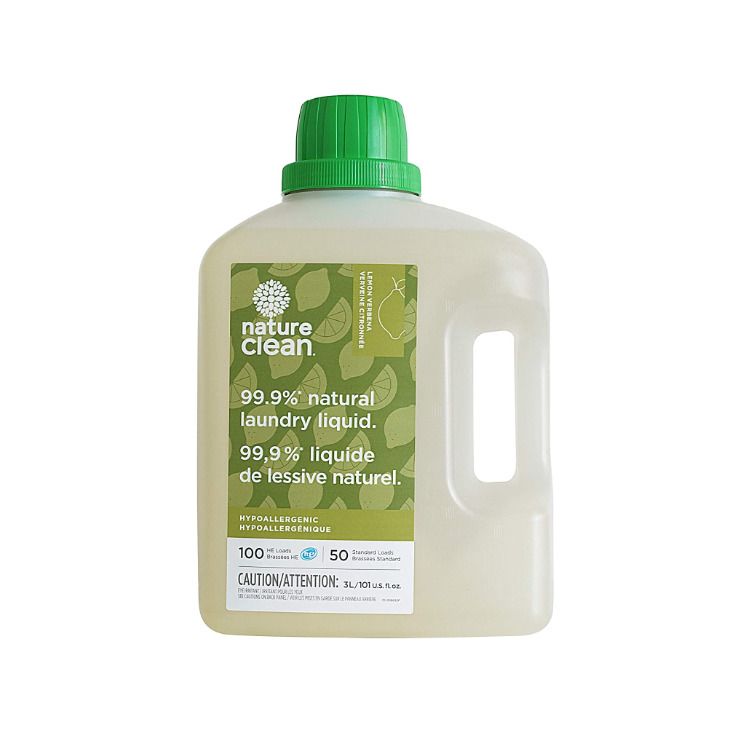加拿大Nature Clean天然液体洗衣剂 3升/柠檬马鞭草香型 99.9%纯天然成分 低致敏性