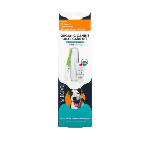 RADIUS, USDA Organic Canine Toothpaste, Dental Kit, Adult