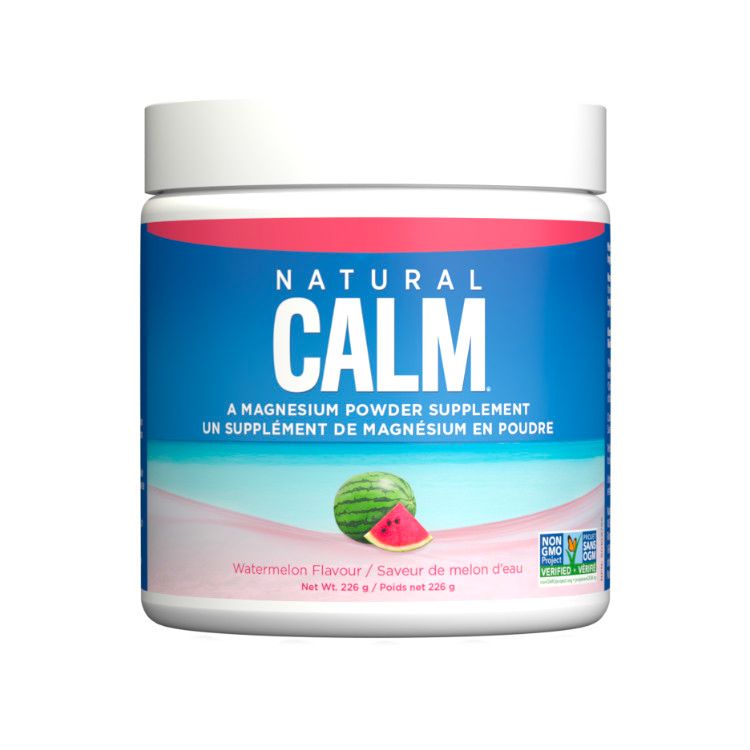 Natural Calm, Magnesium Citrate Powder, Watermelon, 226 g